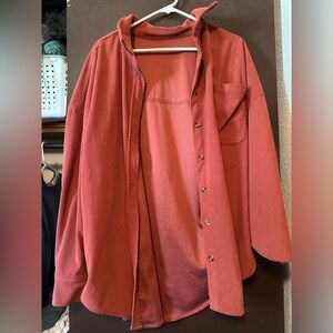 Burnt Orange Button Up